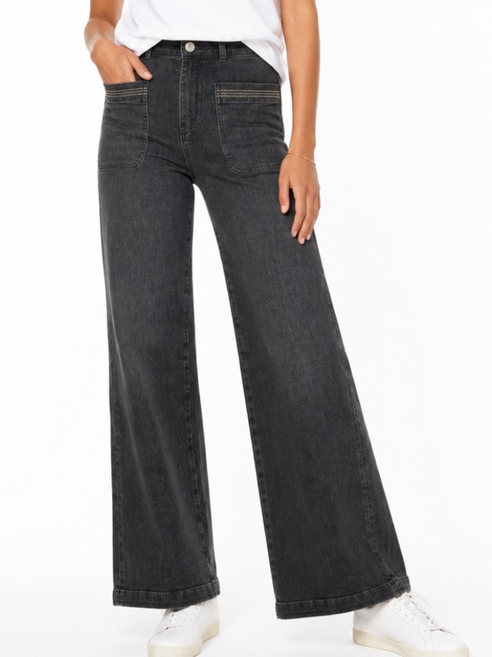 MOS MOSH -‎ Colette Regent High Rise Wide Leg Jeans